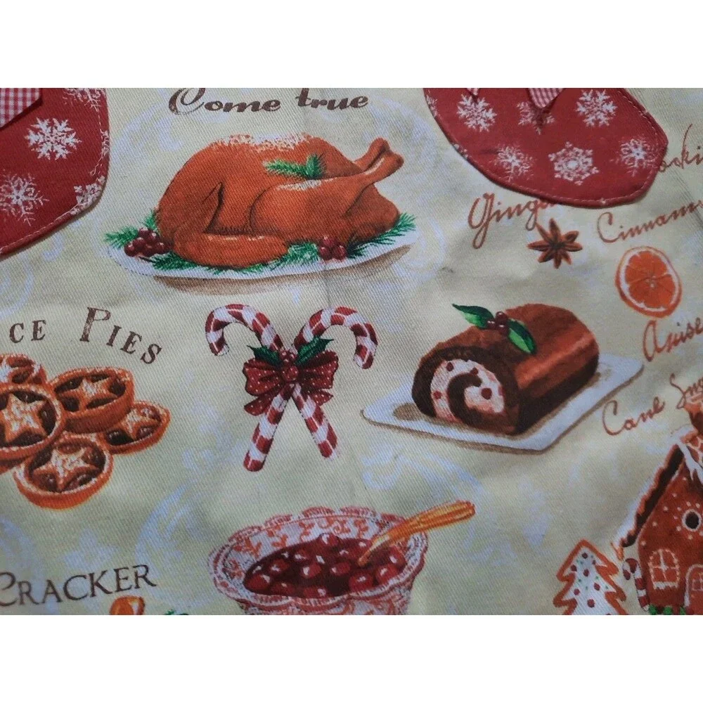 NWT Kitchen Chic “Marry Christmas” Adjustable Christmas Theme Apron